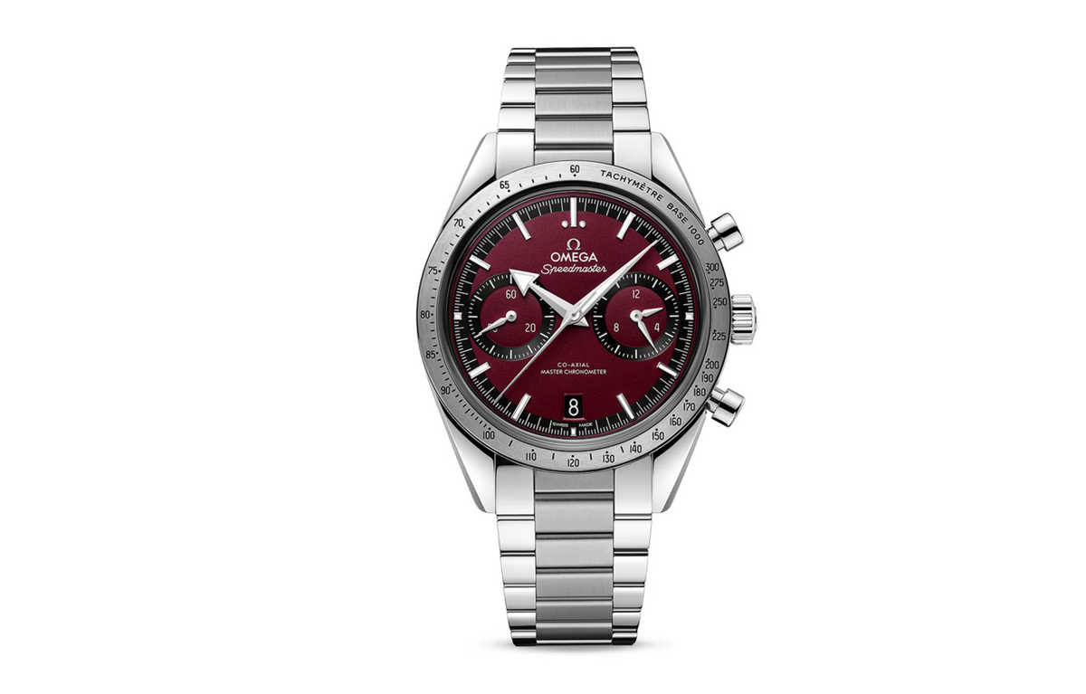 OMG Speedmaster 57 Co-Axial Master Chronometer Chronograph 40.5mm Mens Watch Red
