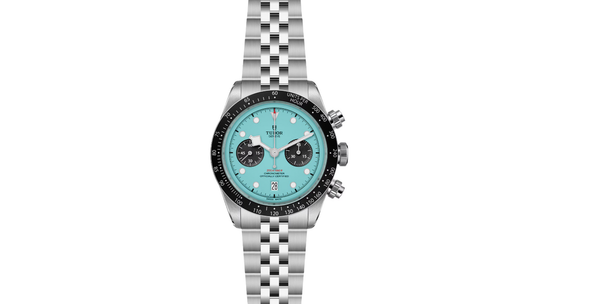 TDR Black Bay Chrono Flamingo Blue Manufacture Calibre MT5813 (COSC) 41mm steel case
