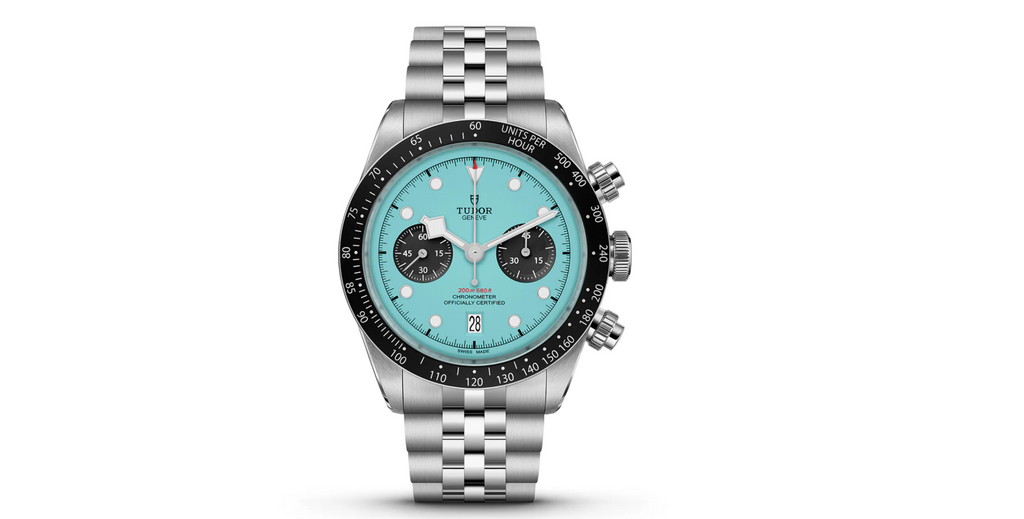 TDR Black Bay Chrono Flamingo Blue Manufacture Calibre MT5813 (COSC) 41mm steel case