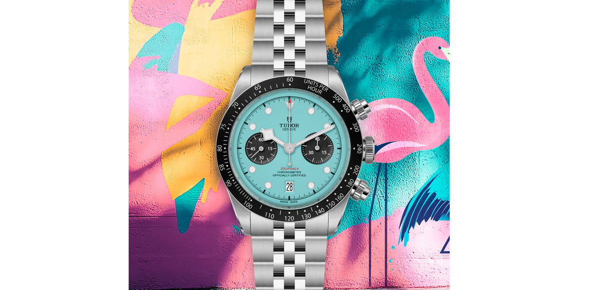 TDR Black Bay Chrono Flamingo Blue Manufacture Calibre MT5813 (COSC) 41mm steel case