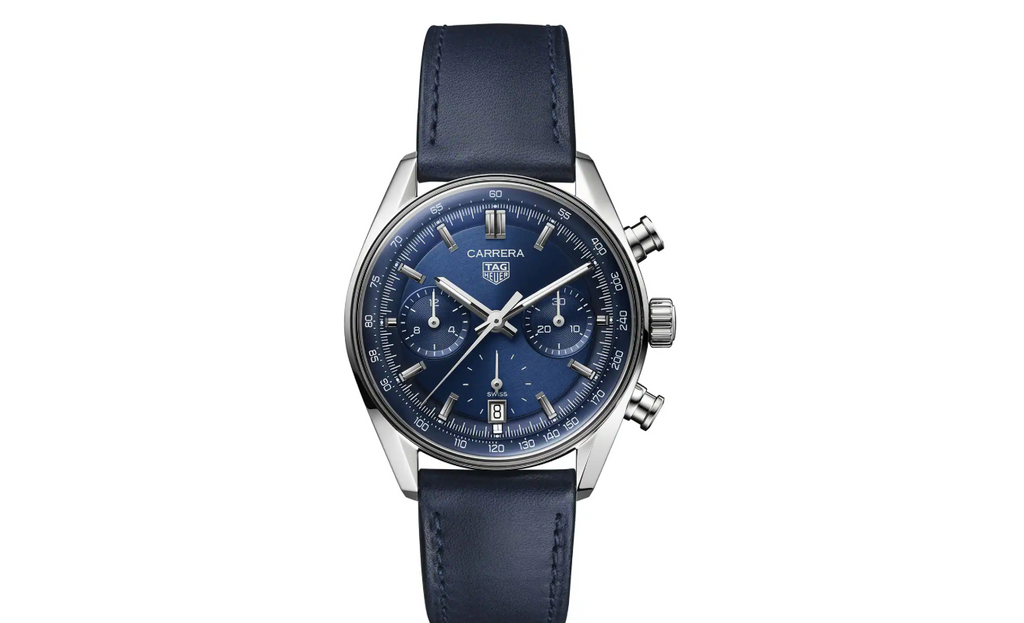 TGHR Carrera Chronograph 39mm Mens Watch Blue CBS2212.FC6535