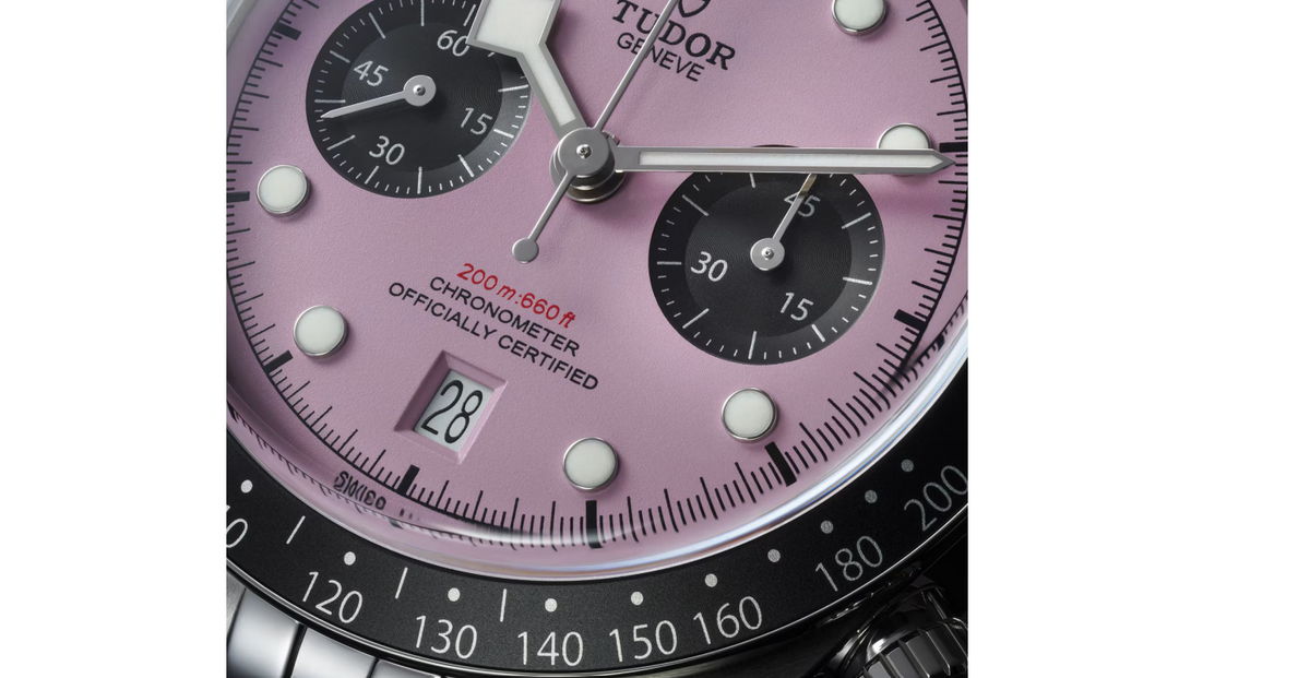 TDR Black Bay Chrono Pink