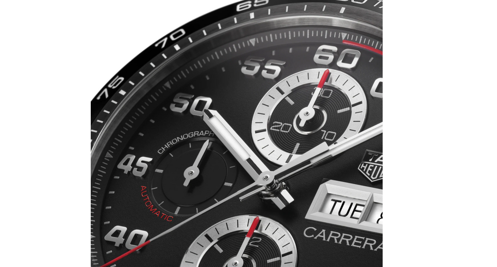 TGHR Carrera 44mm Mens Watch Rubber