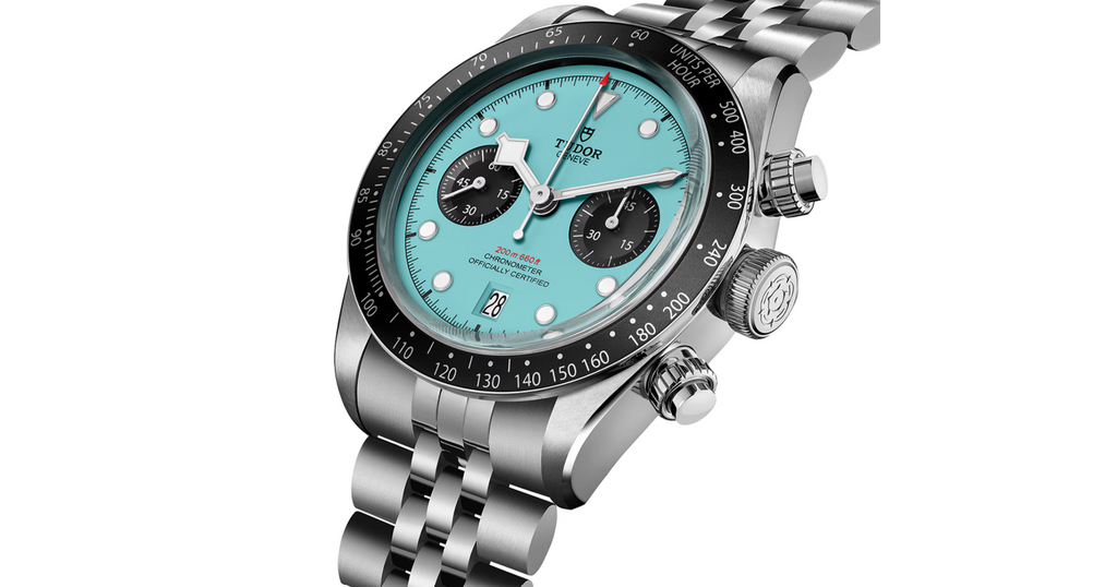 TDR Black Bay Chrono Flamingo Blue Manufacture Calibre MT5813 (COSC) 41mm steel case