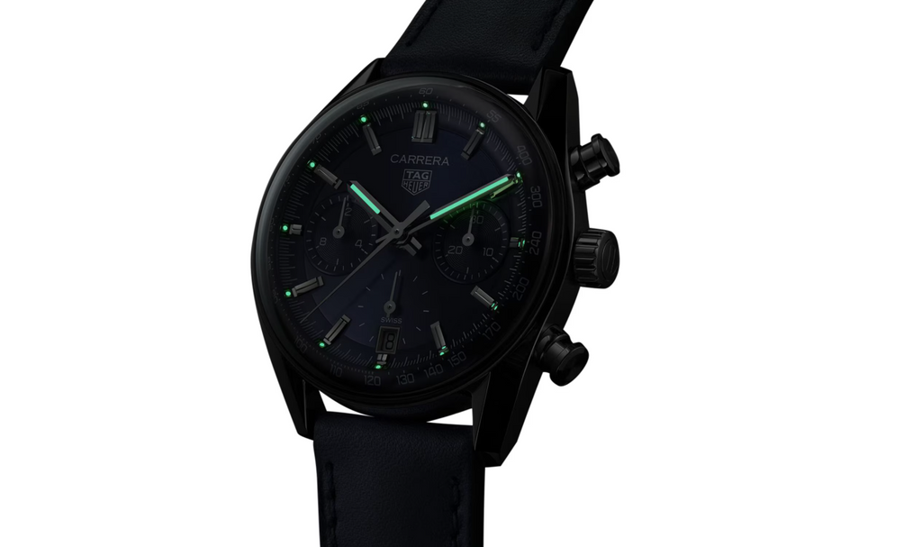 TGHR Carrera Chronograph 39mm Mens Watch Blue CBS2212.FC6535