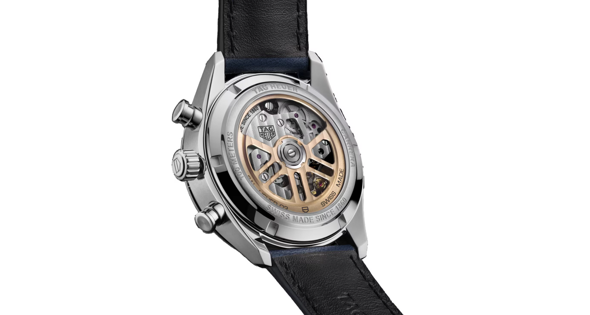 TGHR Carrera Chronograph 42mm Mens Watch Blue