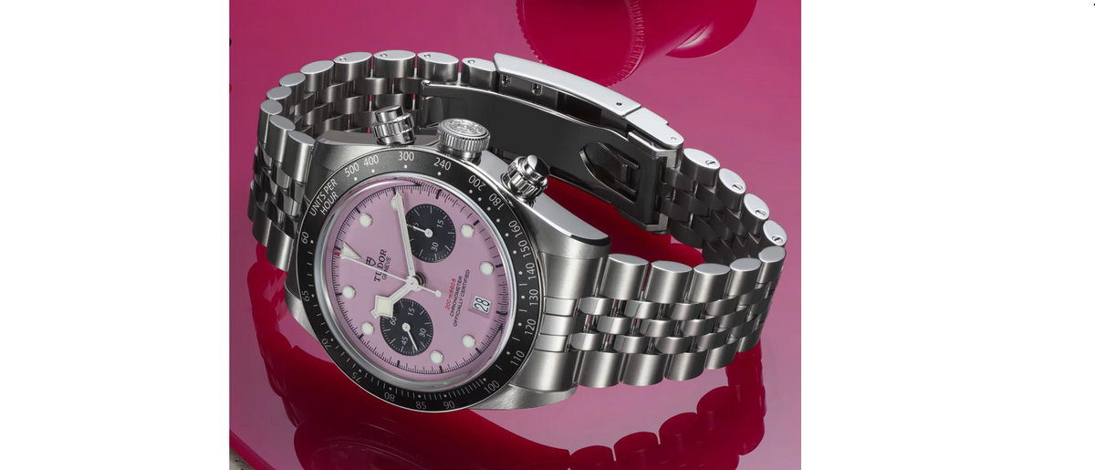TDR Black Bay Chrono Pink