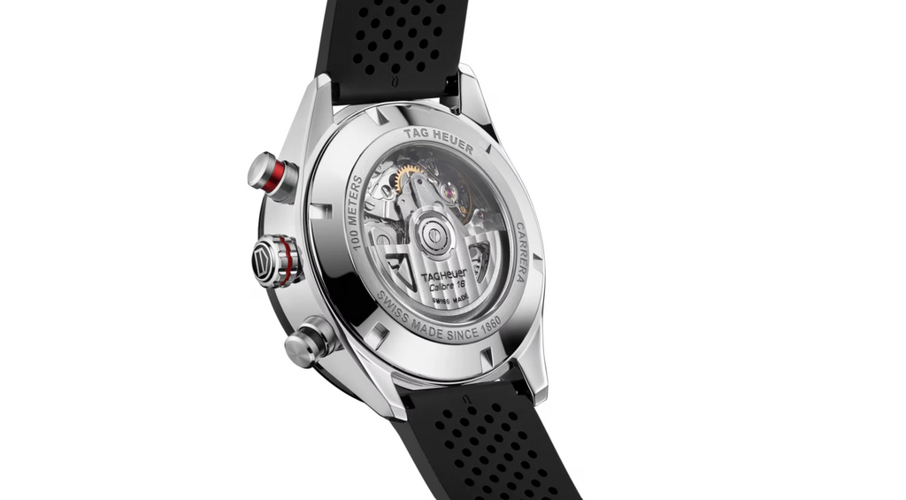 TGHR Carrera 44mm Mens Watch Rubber
