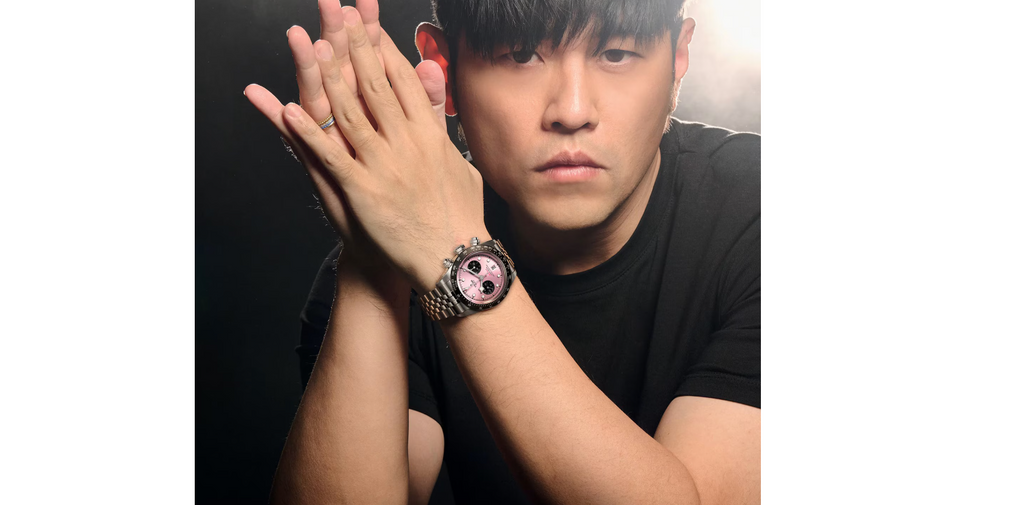TDR Black Bay Chrono Pink