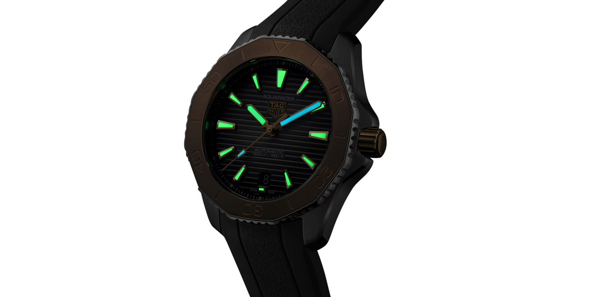 TGHR Aquaracer Professional 200 40mm Mens Watch Black