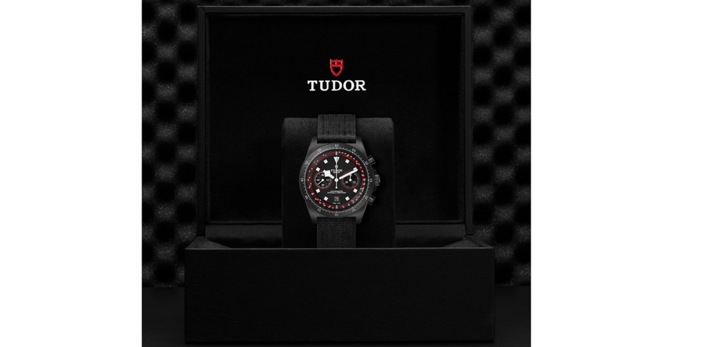 TDR Pelagos FXD Chrono "Cycling Edition" 43mm black carbon composite case black fabric strap