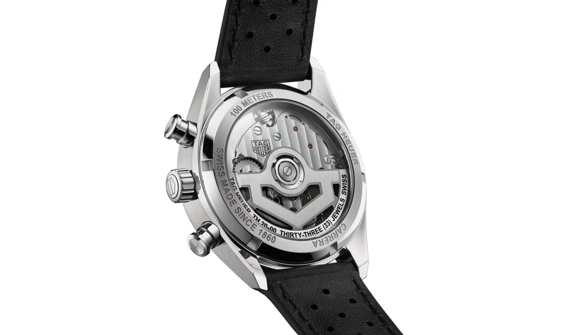TGHR Carrera Chronograph 39mm Mens Watch Black