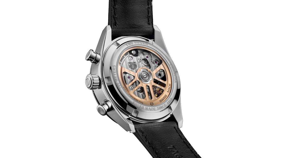 TGHR Carrera Chronograph 42mm Mens Watch Black