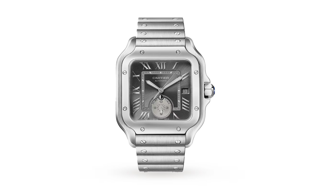 Santos De CRT Watch, Large Model, Mechanical Movement With Automatic Winding, Steel