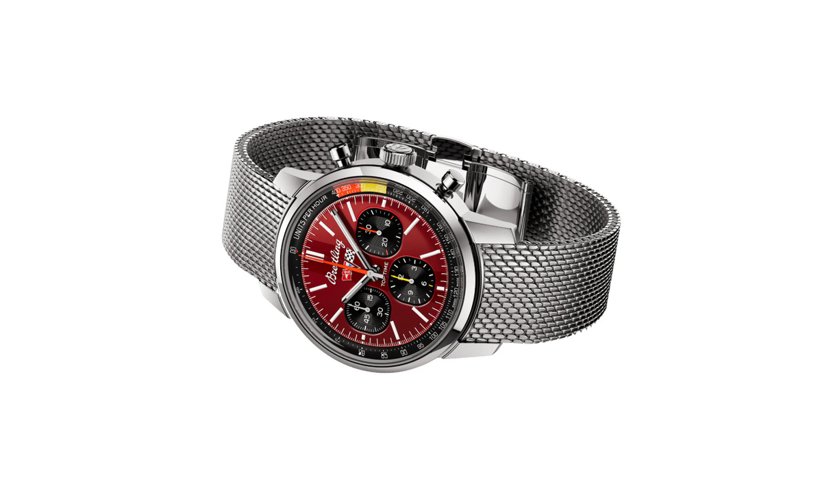 BRT Top Time B01 Classic Cars Chevrolet Corvette 41mm Mens Watch Mesh Strap