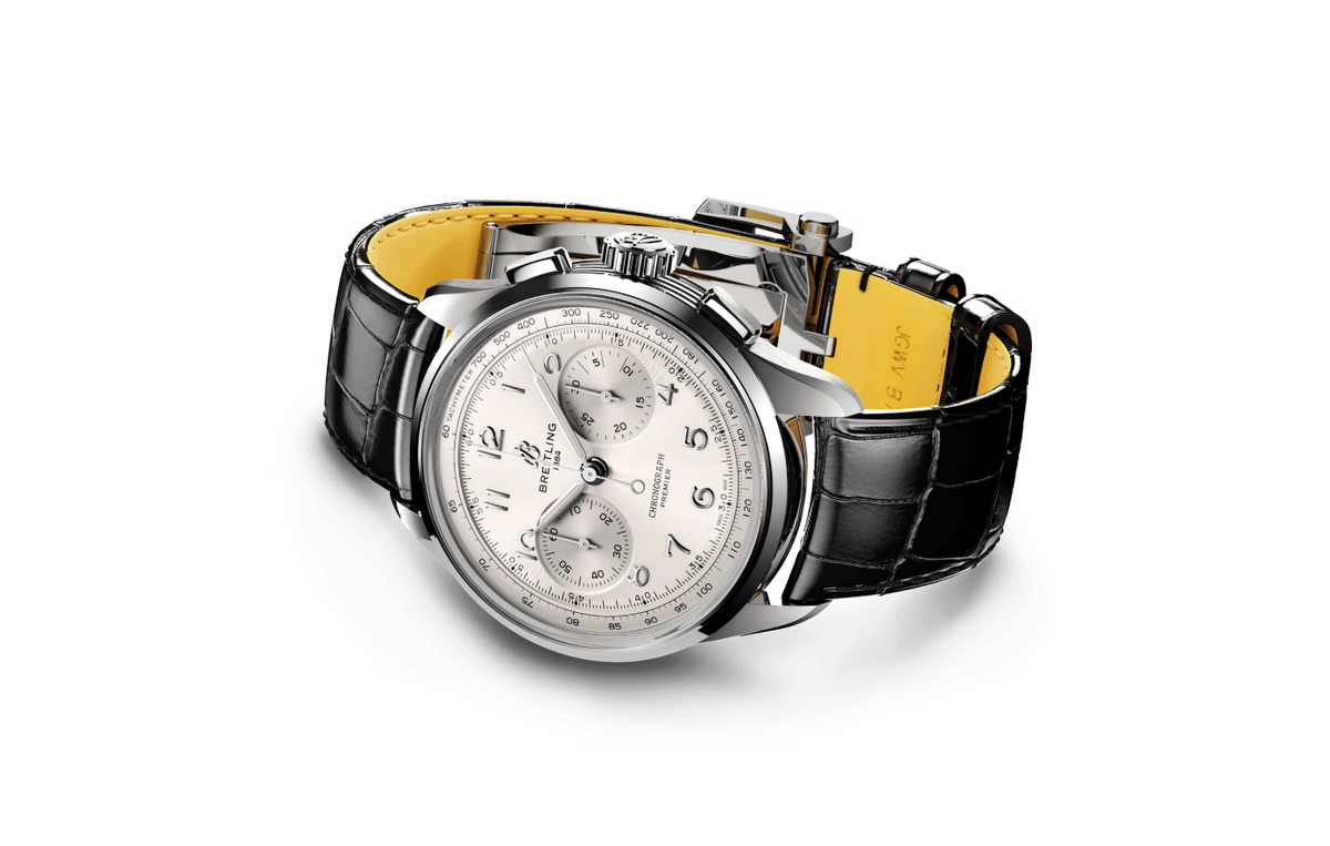 BRT Premier B09 Chonograph 40mm Mens Watch Silver