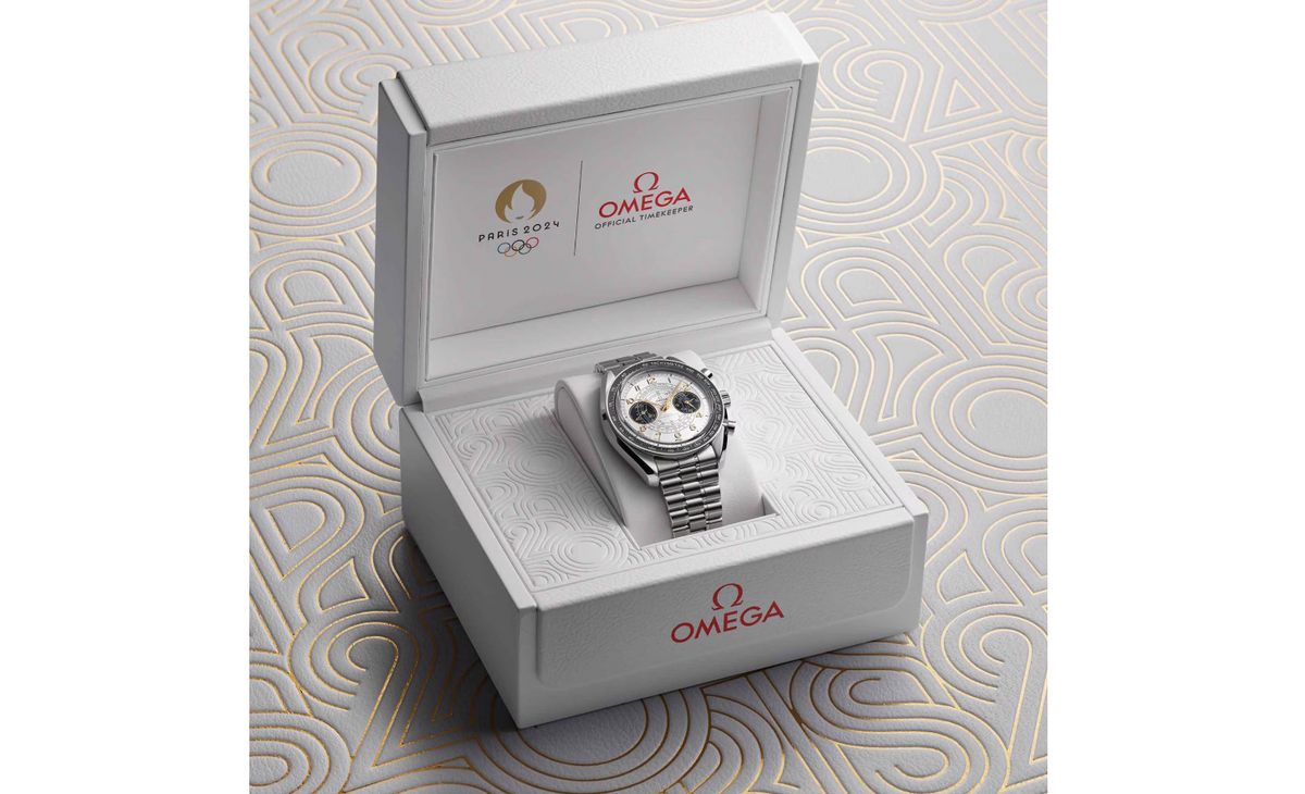OMG Speedmaster Chronoscope Paris 2024 Olympics 43mm Mens Watch
