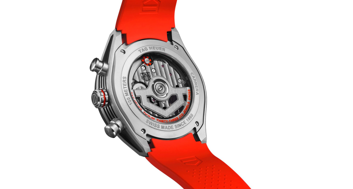 TGHR Carrera Chronograph Extreme Sport 44mm Mens Watch Red
