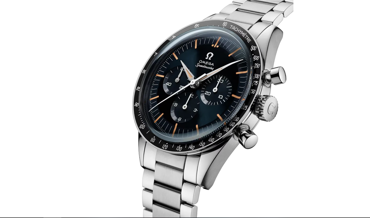 OMG Speedmaster Anniversary Series 40mm Mens Watch Blue Stainless Steel