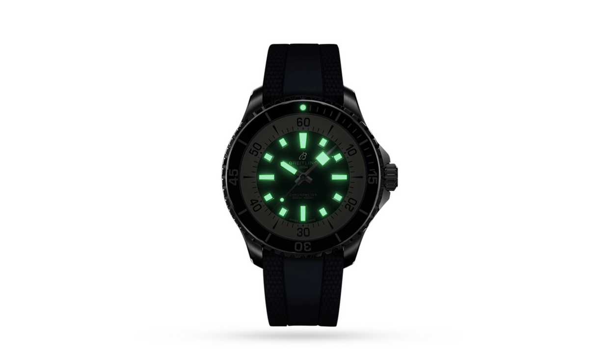 BRT Superocean Automatic 44 Stainless Steel Rubber Strap Watch
