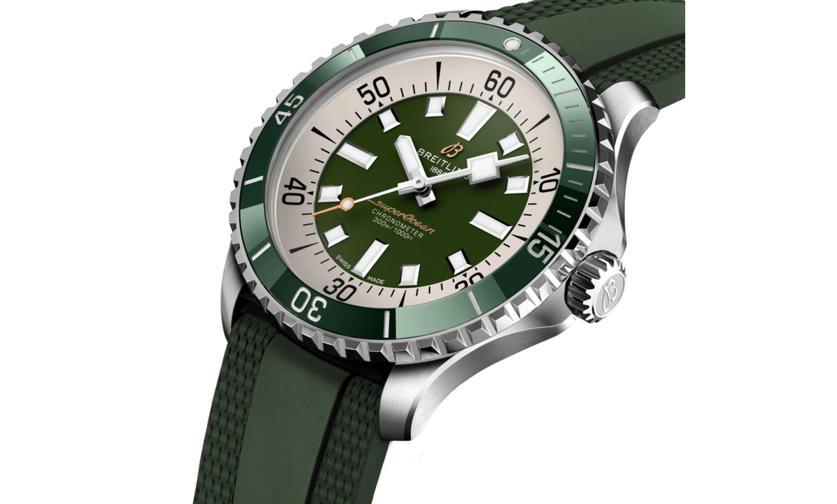 BRT Superocean Automatic 44 Stainless Steel Rubber Strap Watch