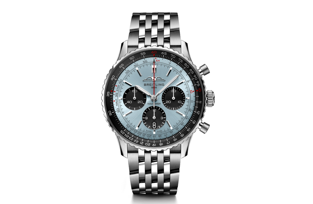 BRT Navitimer B01 Chronograph 43 Stainless Steel Ice Blue Watch