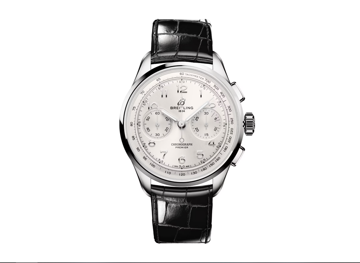 BRT Premier B09 Chonograph 40mm Mens Watch Silver