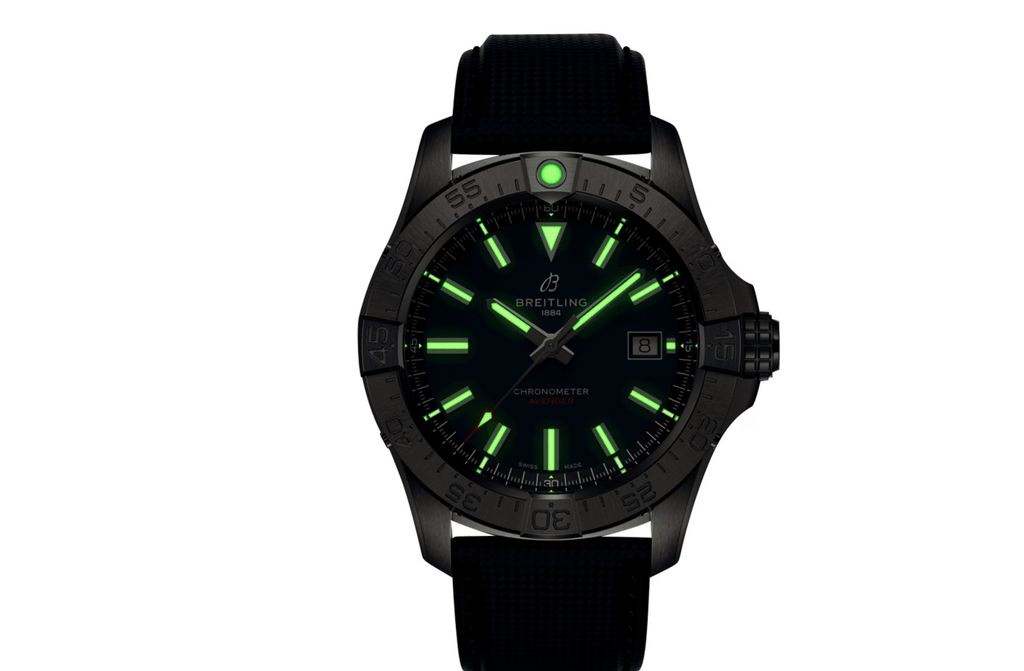 BRT Avenger Automatic 42mm Mens Watch Blue Leather