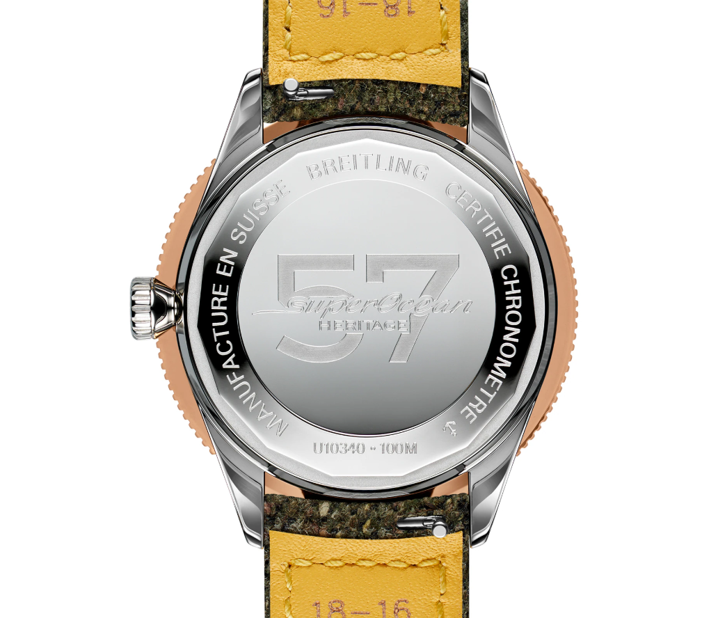 BRT Superocean Heritage '57 Highlands Capsule 38mm Mens Watch Yellow 2 Straps