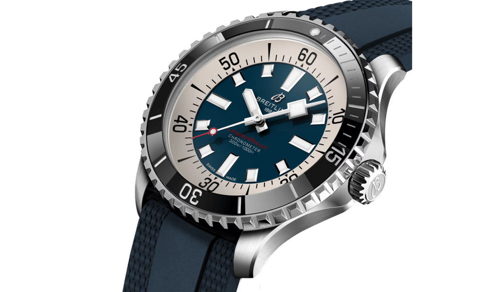 BRT Superocean Automatic 44 Stainless Steel Rubber Strap Watch