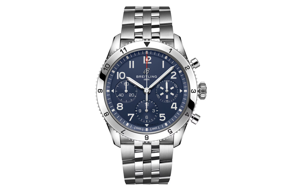 BRT Classic AVI Chronograph 42 Tribute to Vought F4U Corsair Stainless Steel Watch