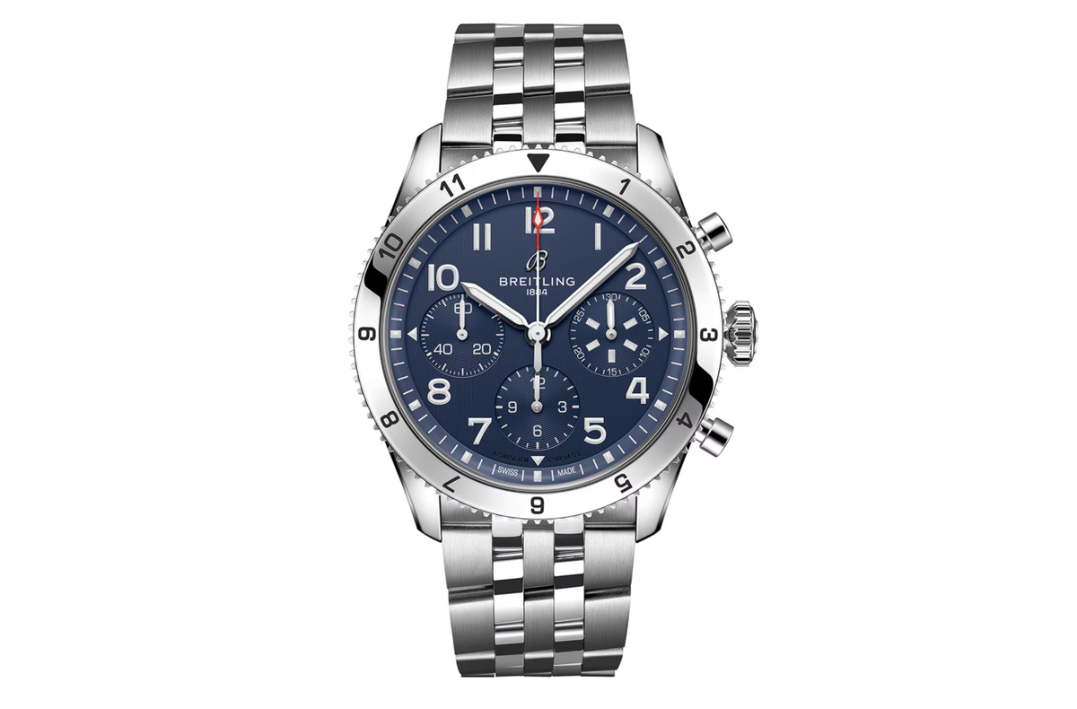 BRT Classic AVI Chronograph 42 Tribute to Vought F4U Corsair Stainless Steel Watch