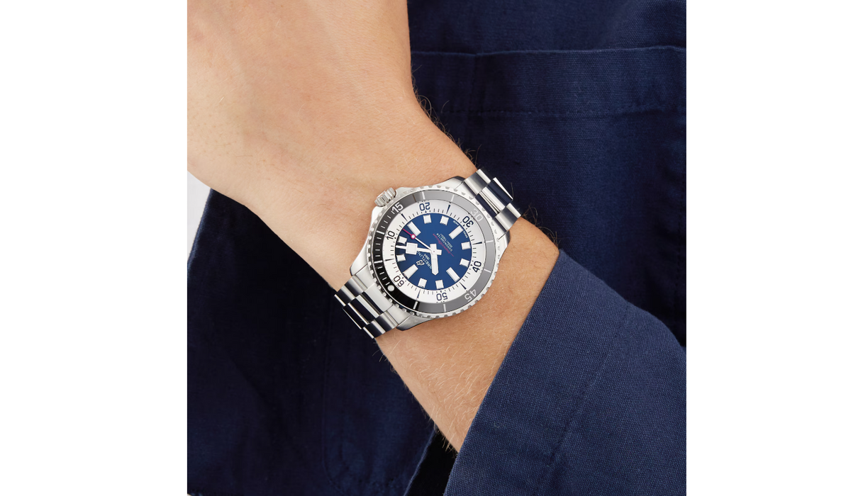 BRT Superocean Automatic 44 Stainless Steel - Blue Watch
