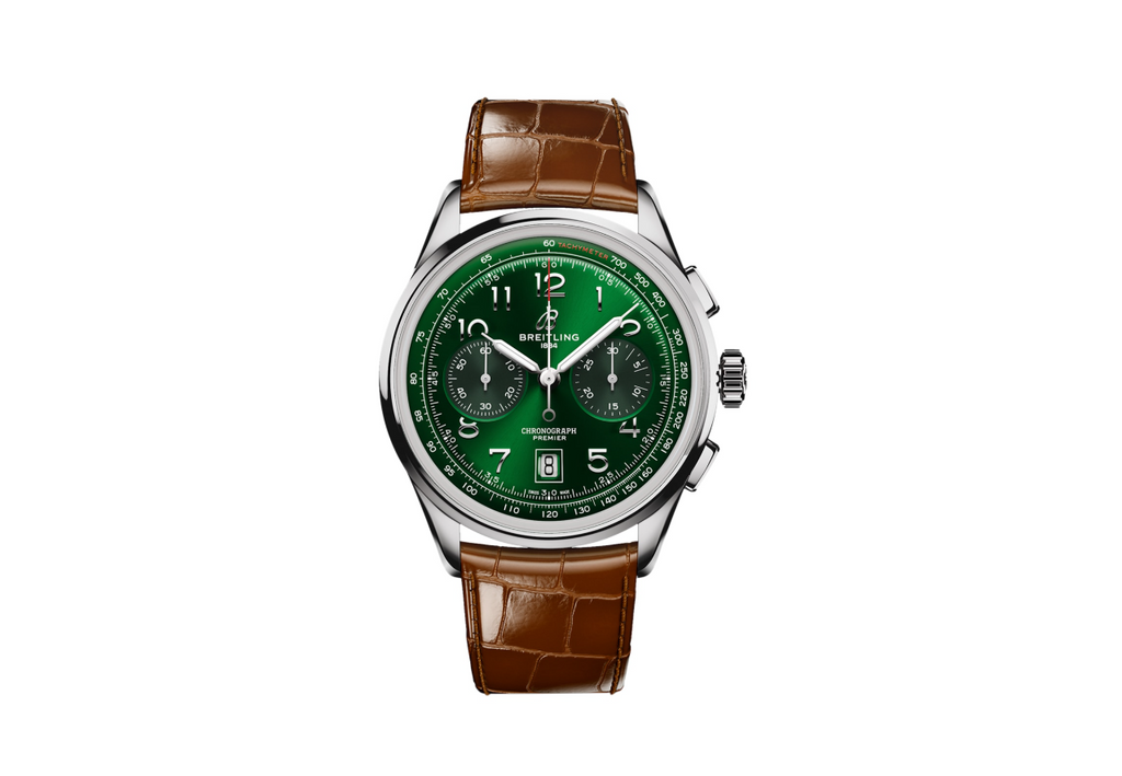 BRT Premier B01 Chronograph 42mm Mens Watch Green