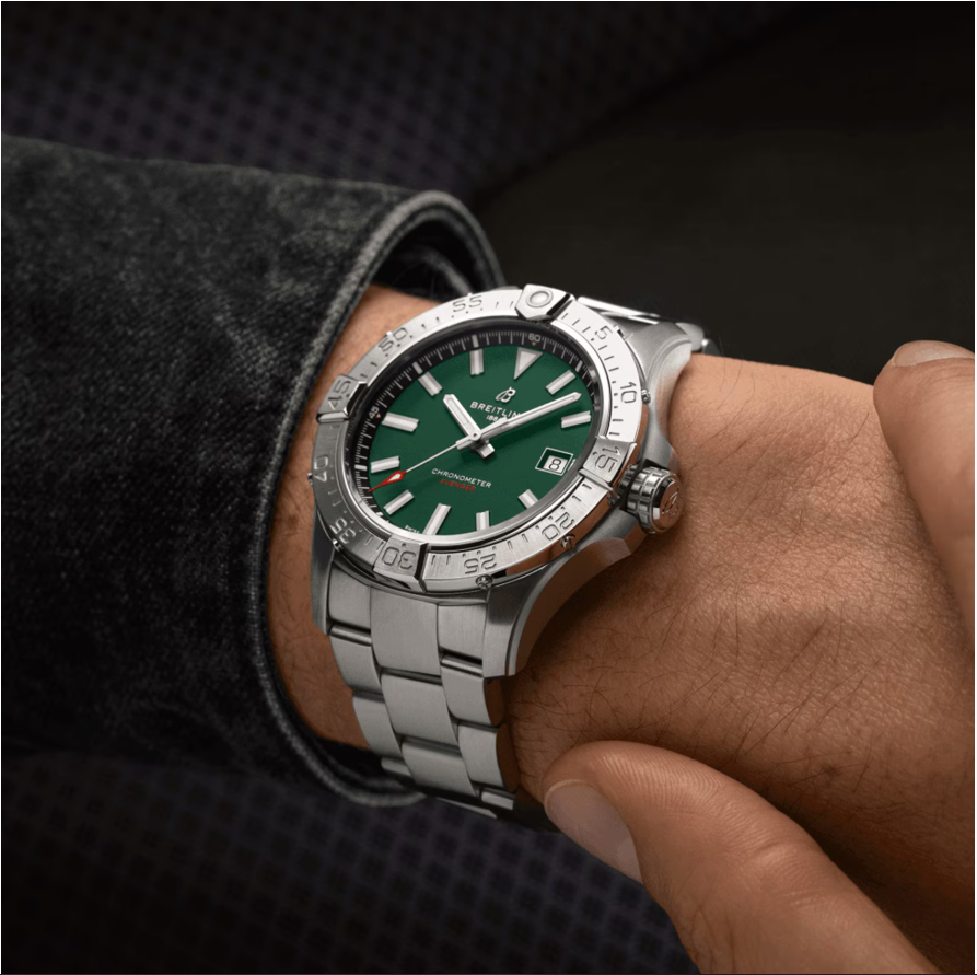 BRT Avenger Automatic 42mm Mens Watch Green Stainless Steel