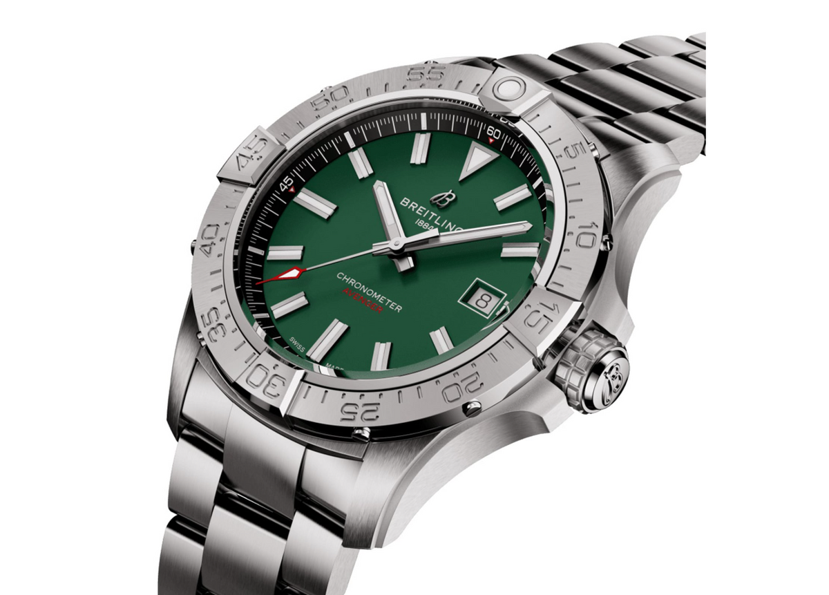 BRT Avenger Automatic 42mm Mens Watch Green Stainless Steel