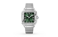 Santos de CRT Watch, Medium Model, Steel, Automatic, Interchangeable Leather Strap