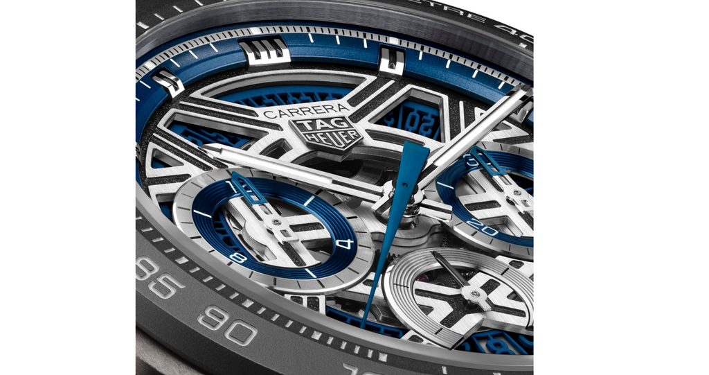 TGHR Carrera Chronograph Extreme Sport 44mm Mens Watch Blue