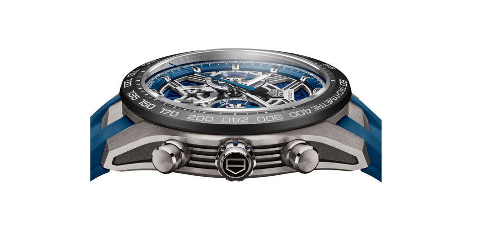 TGHR Carrera Chronograph Extreme Sport 44mm Mens Watch Blue