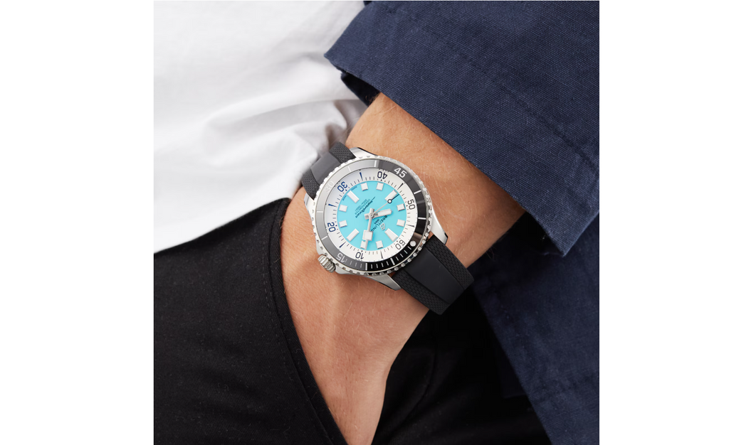 BRT Superocean Automatic 44 Stainless Steel Rubber Strap Watch