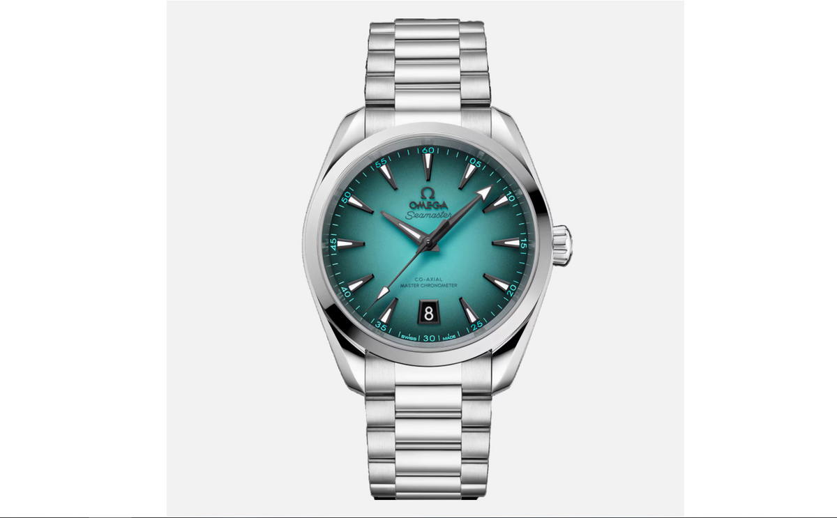 OMG Seamaster Aqua Terra 150M 38mm Mens Watch Turquoise