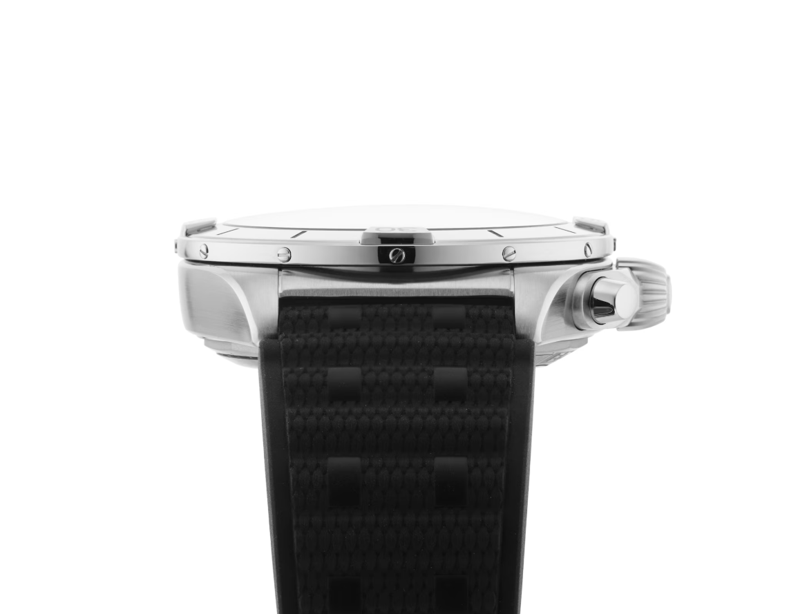 BRT Chronomat B01 Chronograph 42mm Mens Watch Silver Rubber