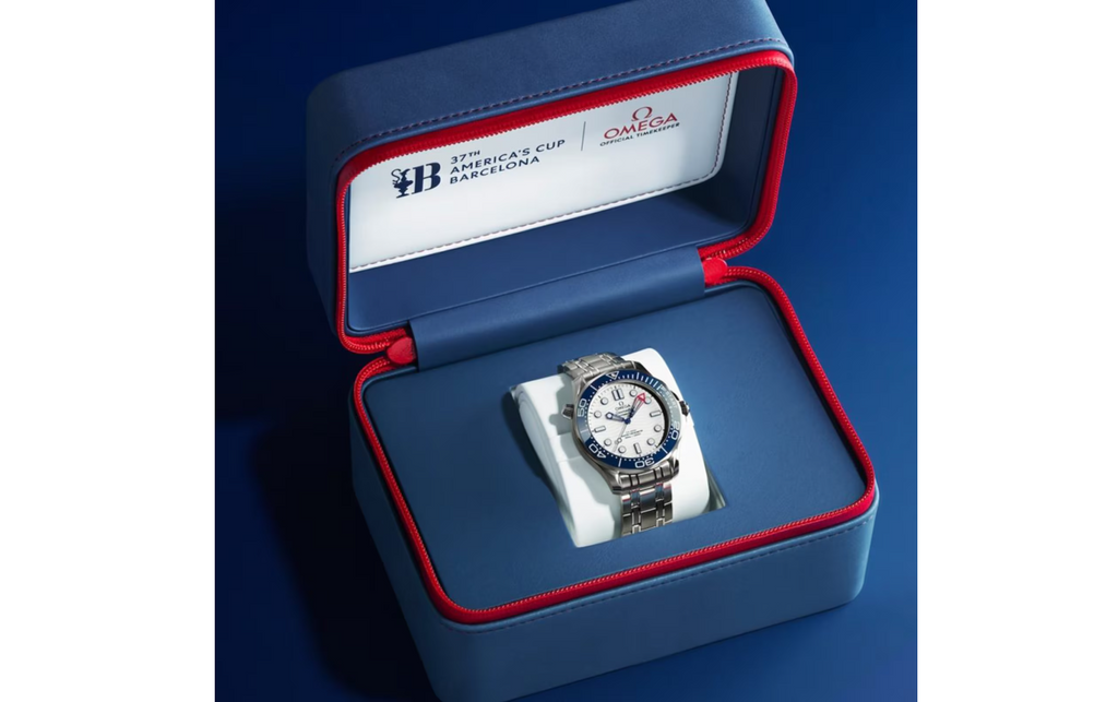 OMG Seamaster Diver Americas Cup 300m 42mm Mens Watch White