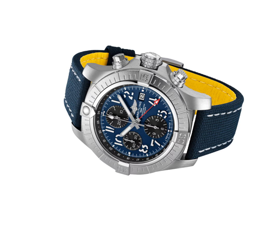 BRT Avenger Chronograph 45mm Mens Watch Blue