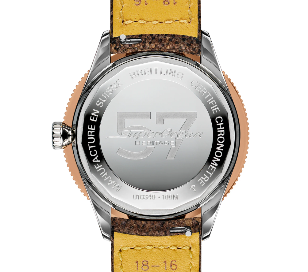 BRT Superocean Heritage '57 Highlands Capsule 38mm Mens Watch Brown 2 Straps