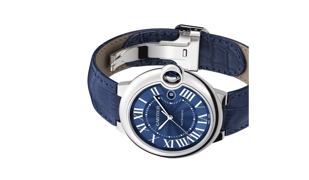 Ballon Bleu de CRT watch, 42 mm. Mechanical movement with automatic winding, caliber 1847 MC.