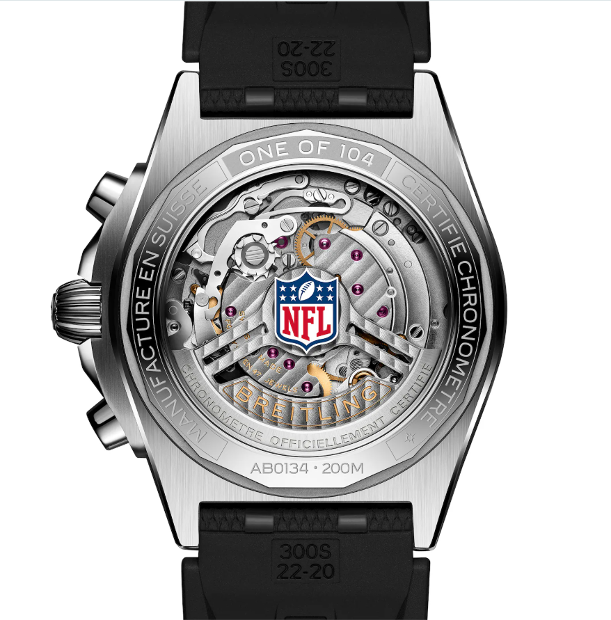 BRT Chronomat B01 42 Indianapolis Colts Limited Edition Mens Watch Rubber