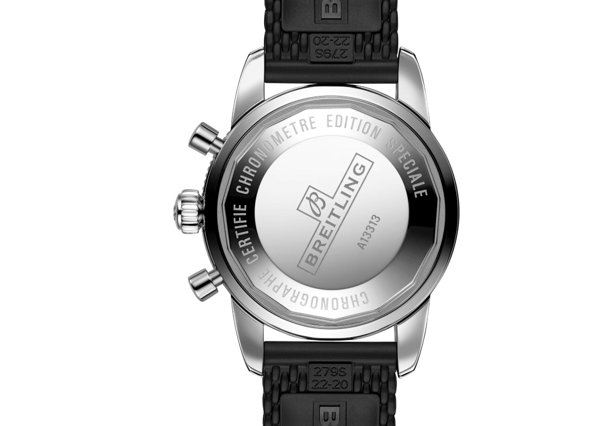 BRT Superocean Heritage Chronograph 44 Stainless Steel Rubber Strap Watch