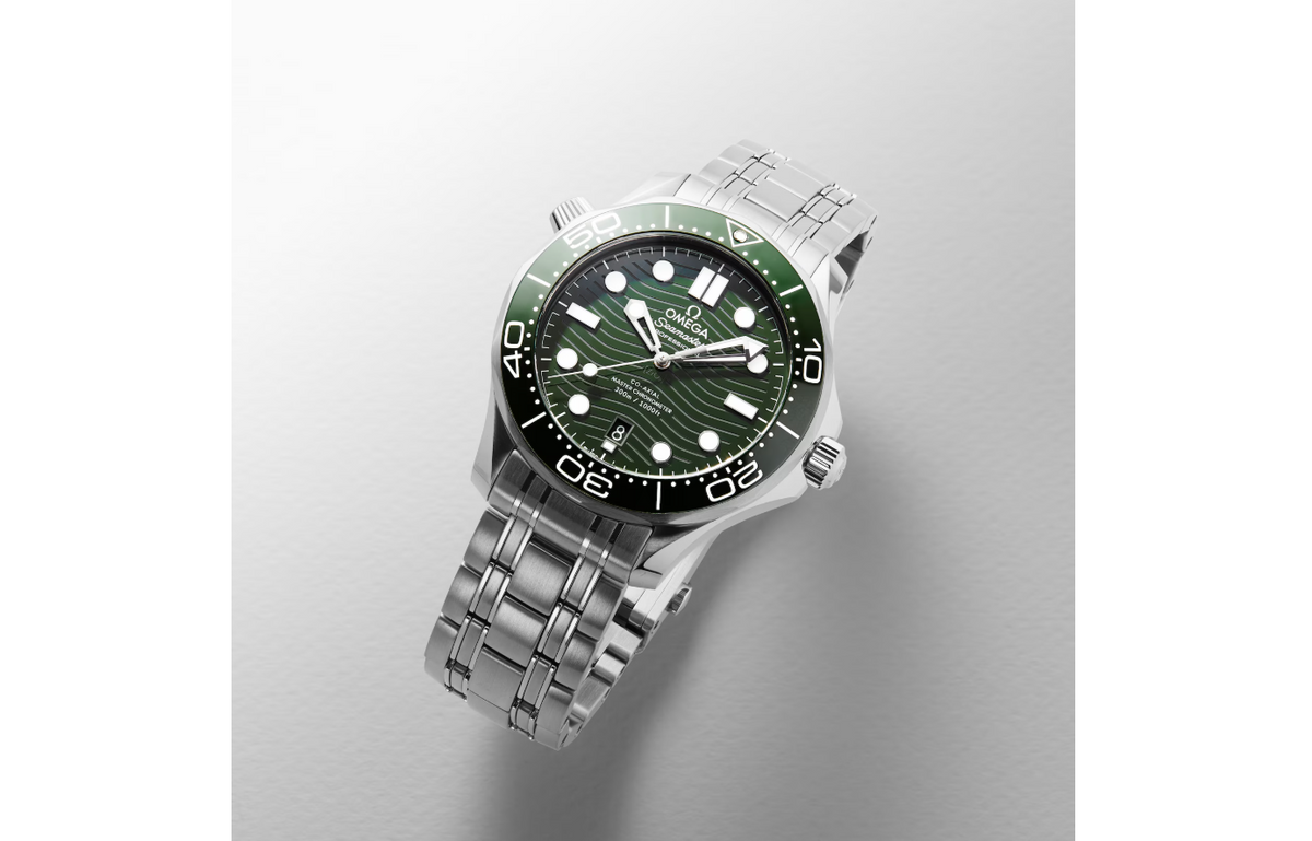 OMG Seamaster Diver 300m Co-Axial Master Chronometer 42mm Mens Watch Green
