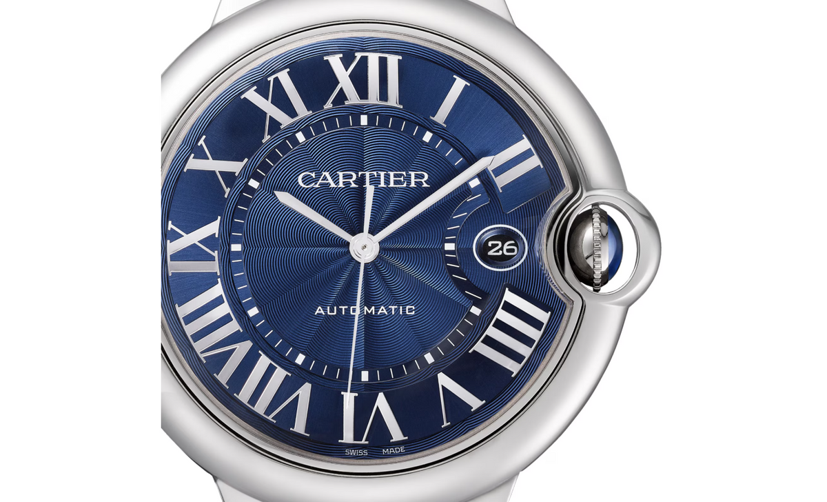 Ballon Bleu de CRT watch, 42 mm. Mechanical movement with automatic winding, caliber 1847 MC.
